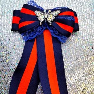 2 Bowtie or Hair Butter Fly Clip